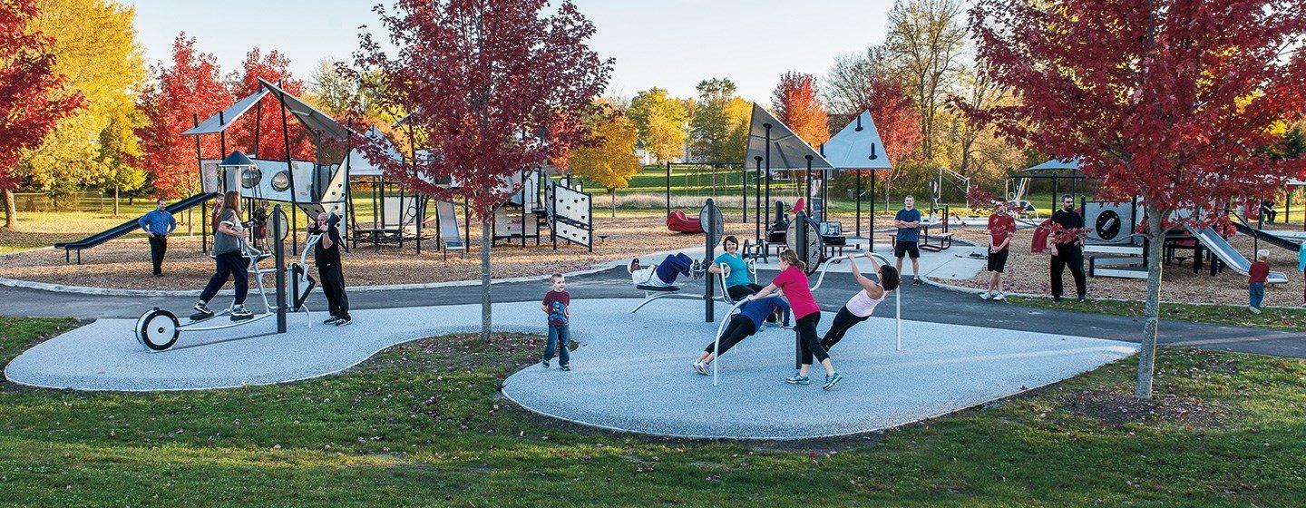 Outdoor Fitness Playground Benefits - Landscape Structures